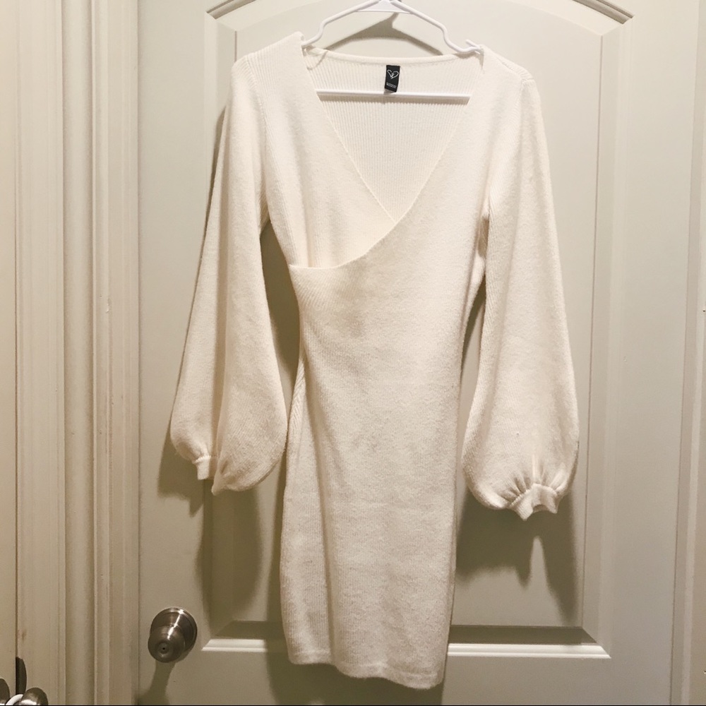 White Sweater Dress